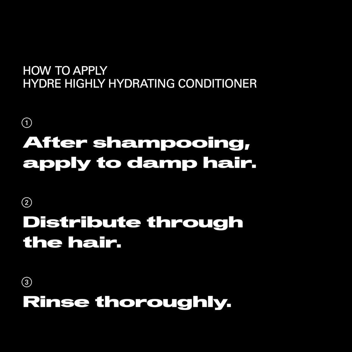 Sebastian Drench being applied in shower to detangle and reduce frizz