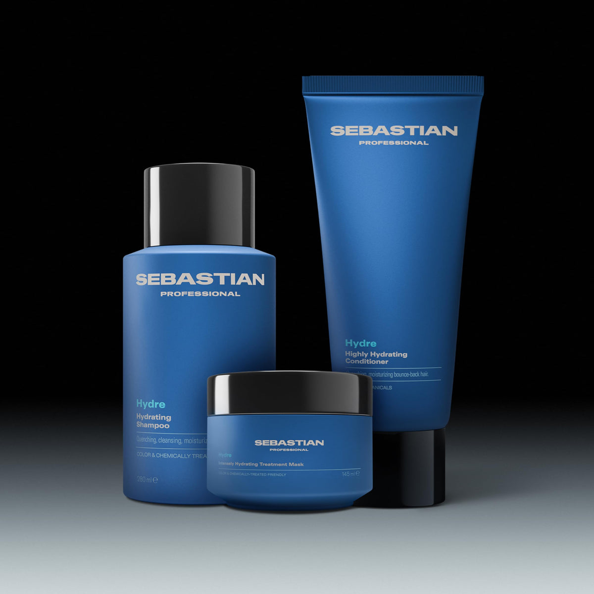 Sebastian Drench on bathroom shelf suggesting salon-quality daily hydration