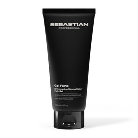Sebastian Gel Forte front packaging showing product and size benefits