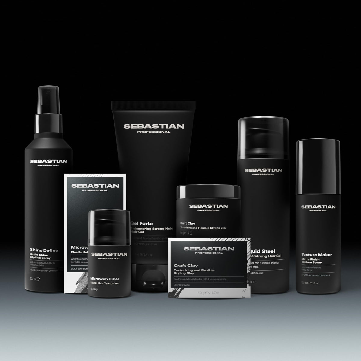 Sebastian Gel Forte on bathroom vanity for easy everyday styling