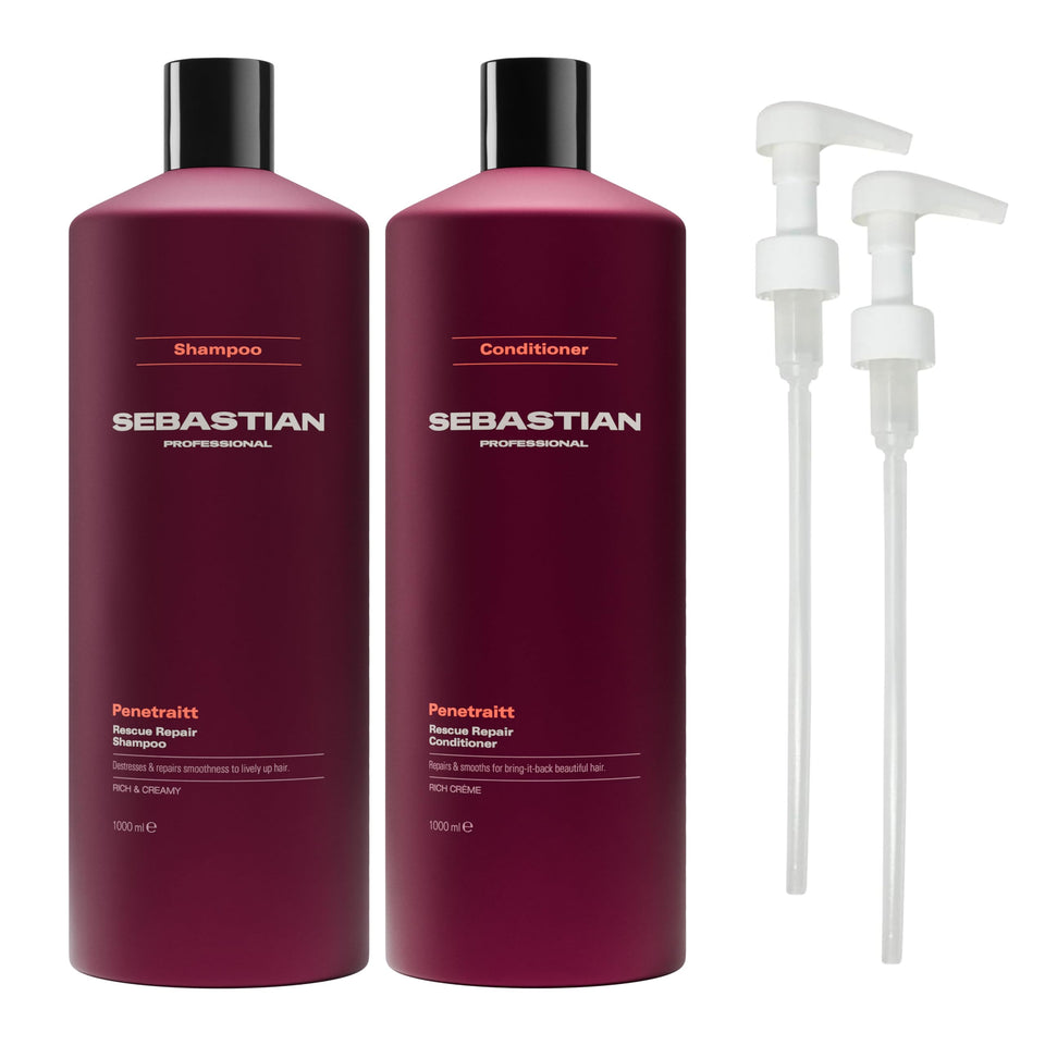 Sebastian Penetraitt front packaging shows large bottles and benefits