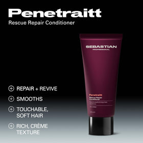 Sebastian Penetraitt shampoo lather texture demonstrating gentle cleanse