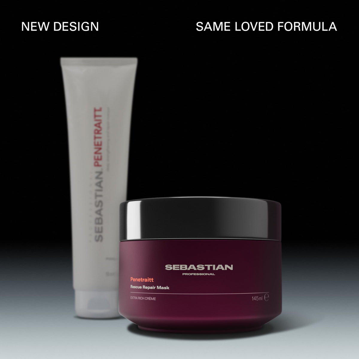 Sebastian Penetraitt cream texture close-up demonstrating rich formula for soft hair