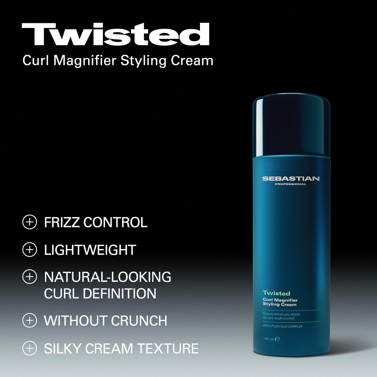 Sebastian cream dispensed on hand to show amount and easy application benefit