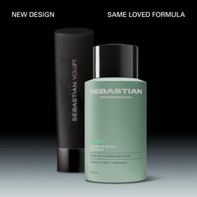 Sebastian back label close-up displaying ingredients and usage directions for informed shoppers