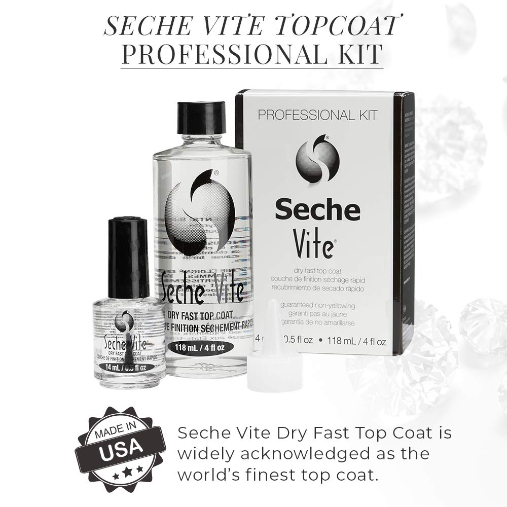 Seche Vite brush applying smooth coat showing streak-free texture benefit