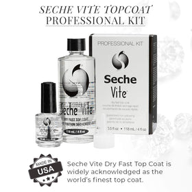 Seche Vite brush applying smooth coat showing streak-free texture benefit