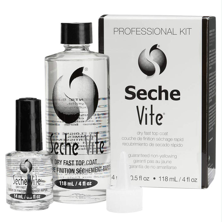 Seche Vite refill kit front packaging showing professional kit and benefits