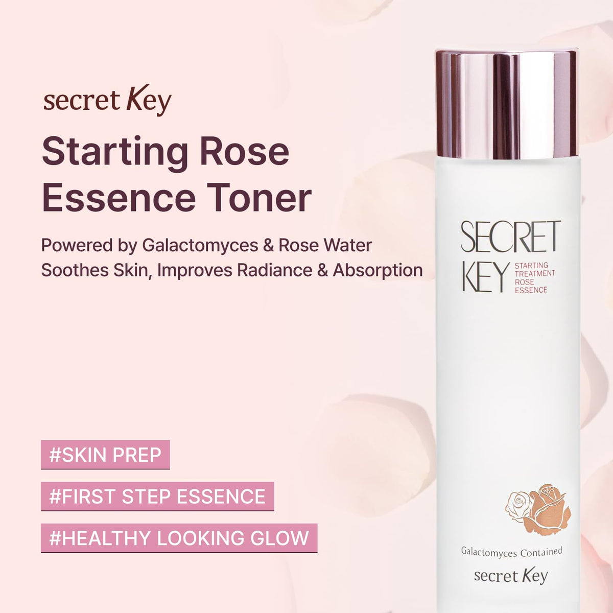 Secret Key back label close-up displaying ingredients and clear usage instructions benefit