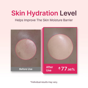 Secret Key watery essence texture pouring to show lightweight hydration and quick absorption