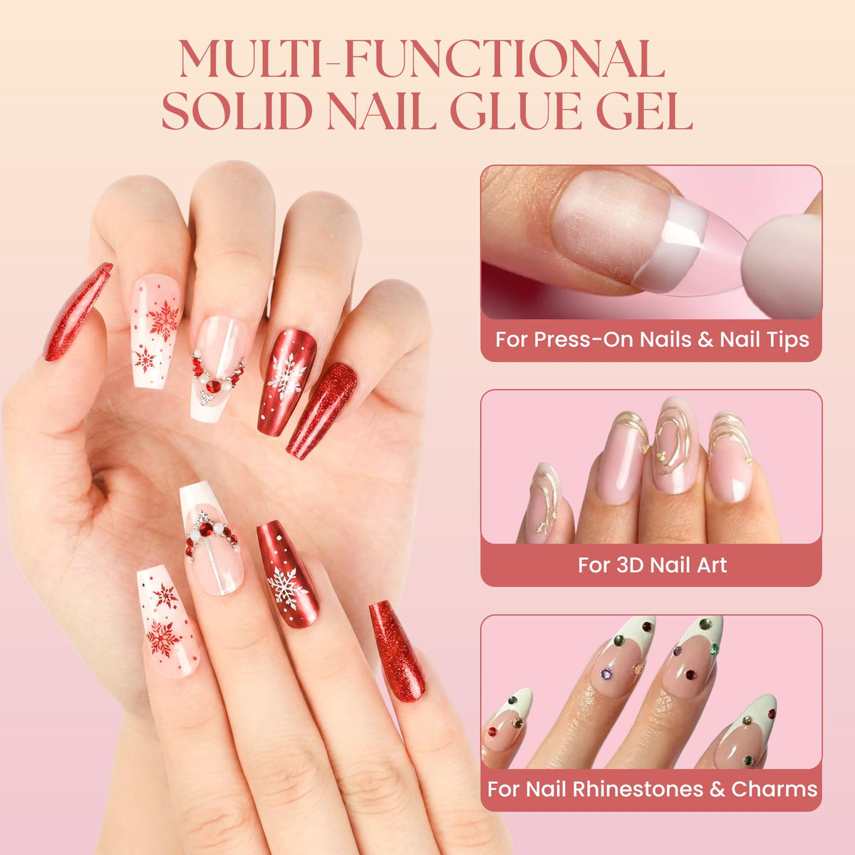 Secret Nails GLUI in a salon setting, professional glue trusted by nail artists
