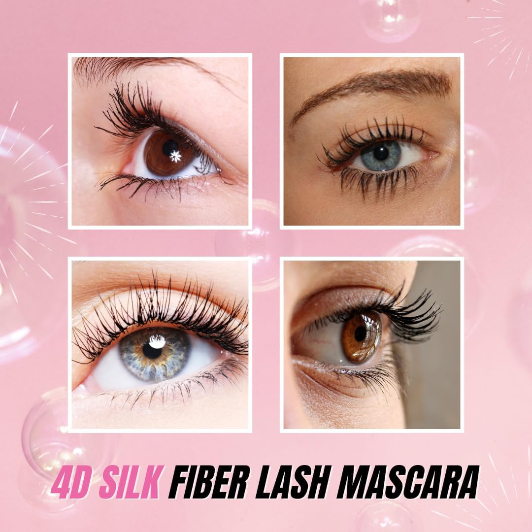 Secret Xpress Control before and after lashes with dramatic length benefit