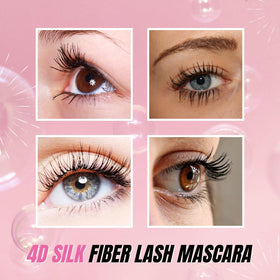 Secret Xpress Control before and after lashes with dramatic length benefit