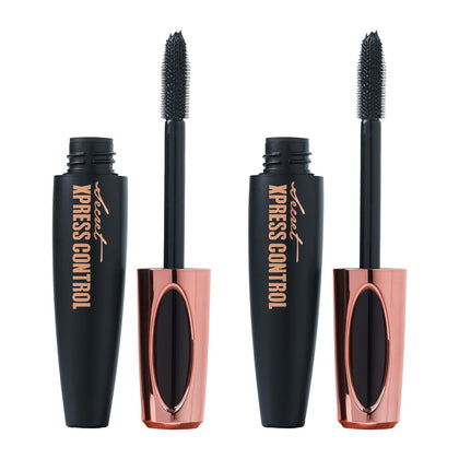 Secret Xpress Control front packaging showing two mascara tubes and value