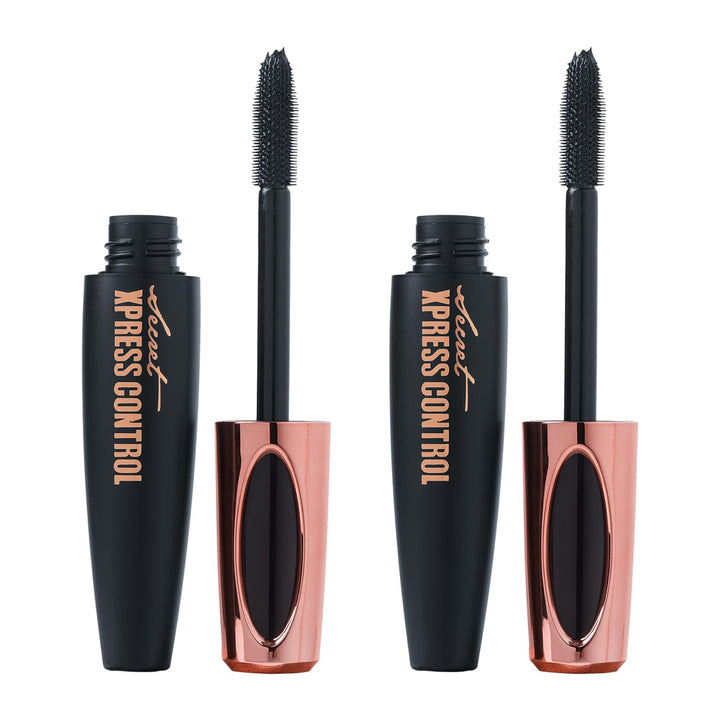 Secret Xpress Control front packaging showing two mascara tubes and value