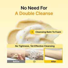 Secret Key emulsified foam in palm demonstrating easy rinsing benefit