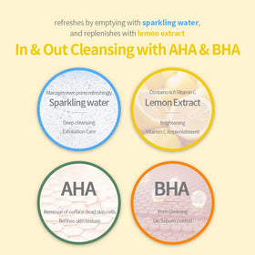 Secret Key ingredient label highlighting AHA BHA and calming botanicals