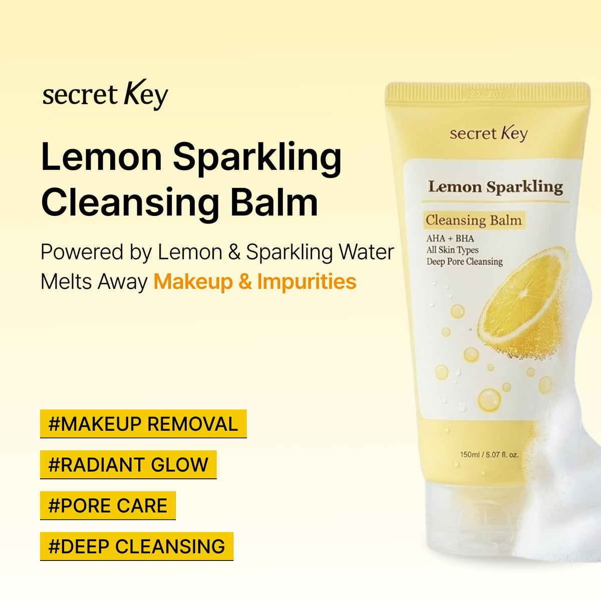 Secret Key open jar texture close-up highlighting smooth balm consistency