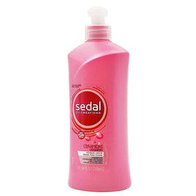 Sedal bottle beside a hand showing actual 10.14 fl oz scale for buying confidence