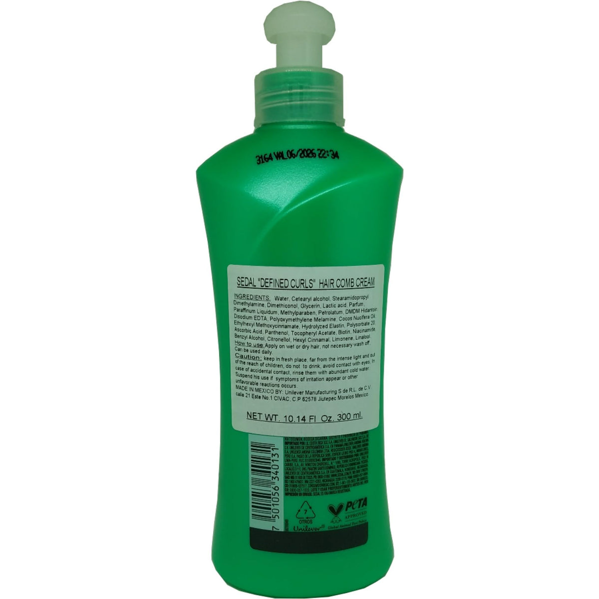 Sedal pump detail highlighting easy dispensing and reduced waste