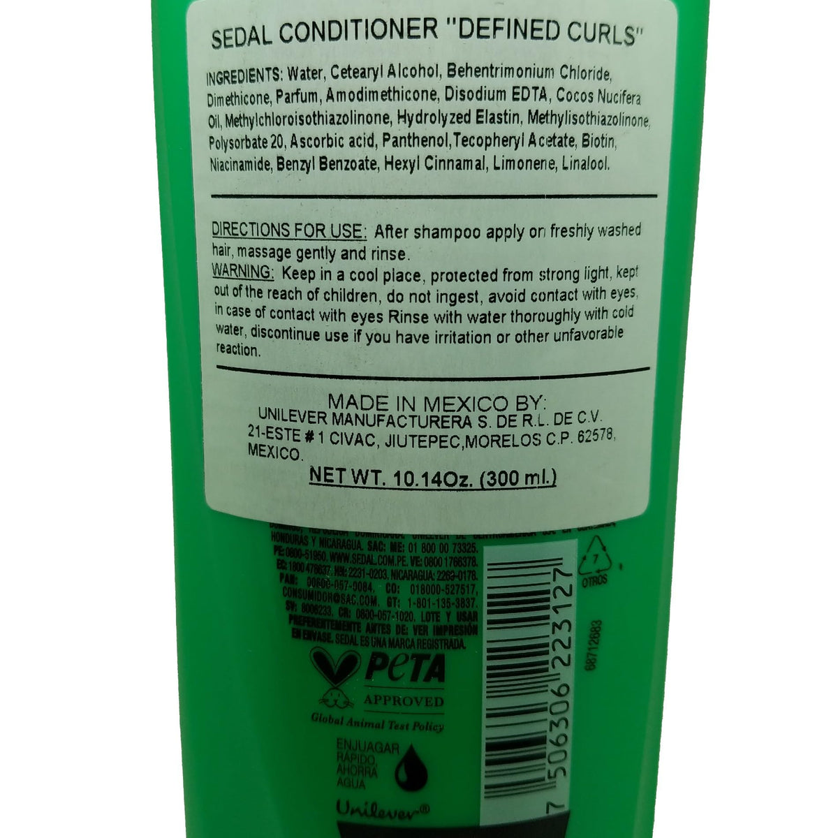 Sedal styling cream open showing creamy texture and styling control for defined curls