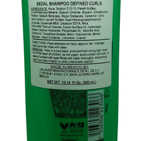 Wet hair with Sedal shampoo lather showing gentle cleansing and frizz reduction