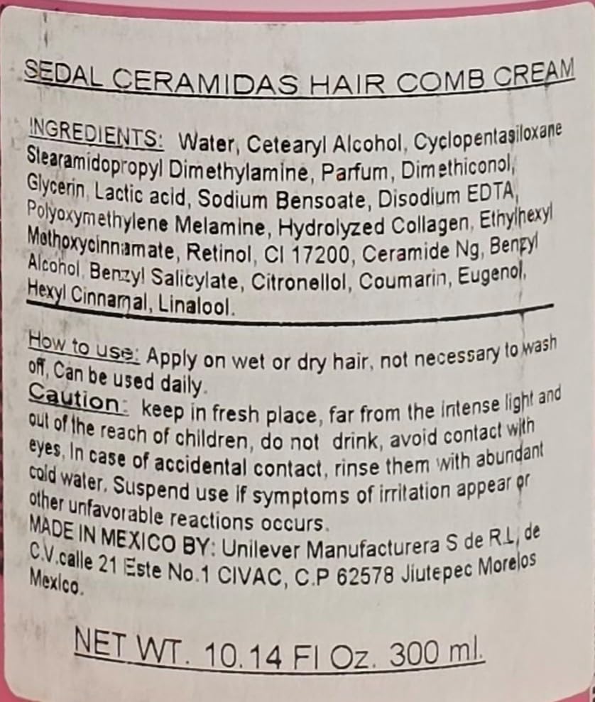 Sedal styling cream in hands applied to hair, demonstrating frizz control benefit