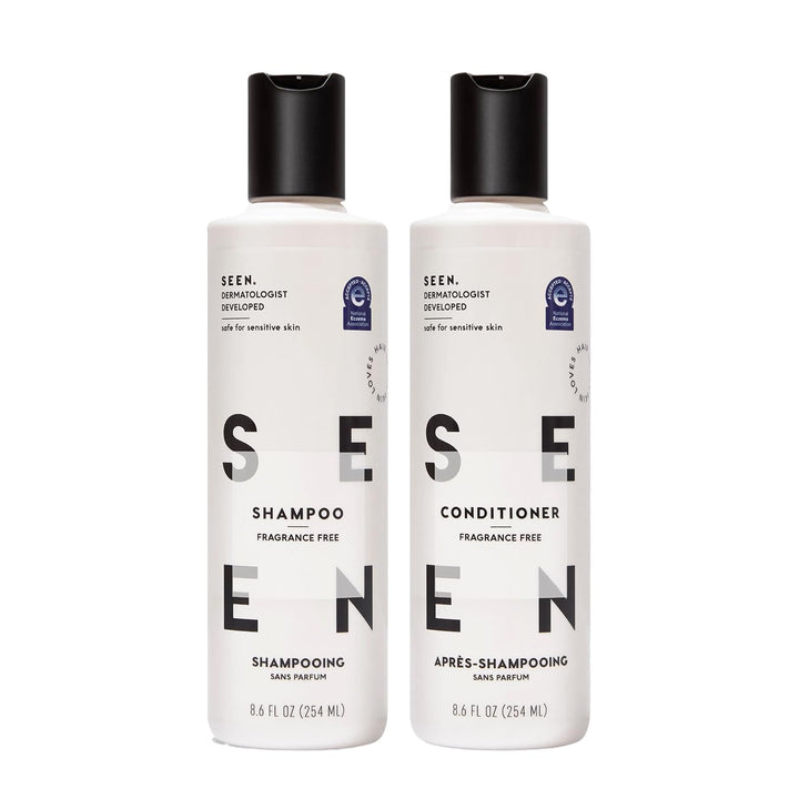 SEEN bundle front packaging showing both bottles and benefits