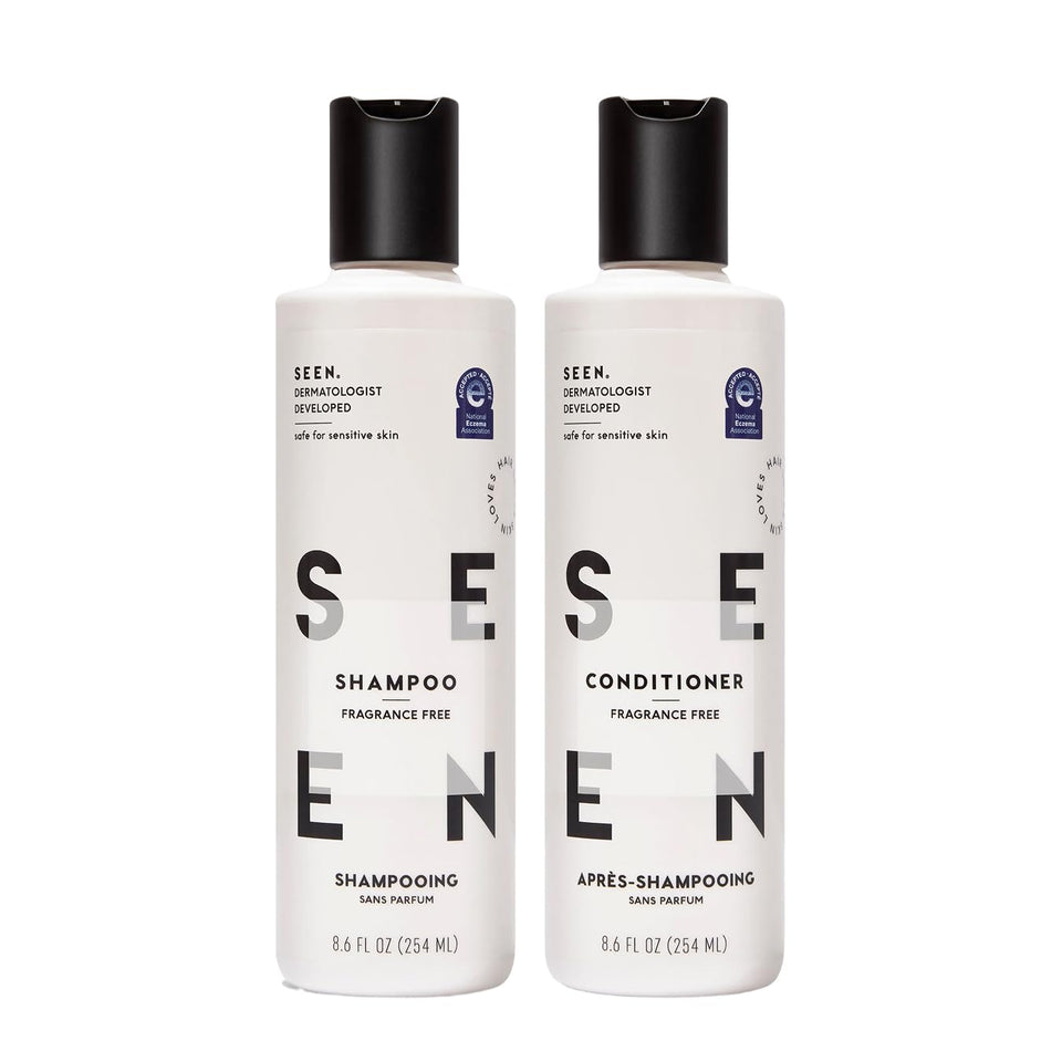 SEEN bundle front packaging showing both bottles and benefits