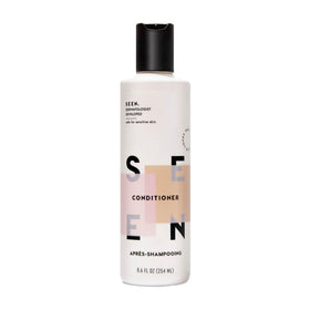 SEEN conditioner front bottle showing label and scent for quick identification