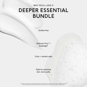 SEEN deeper conditioner texture demonstrating rich hydration and smoother hair