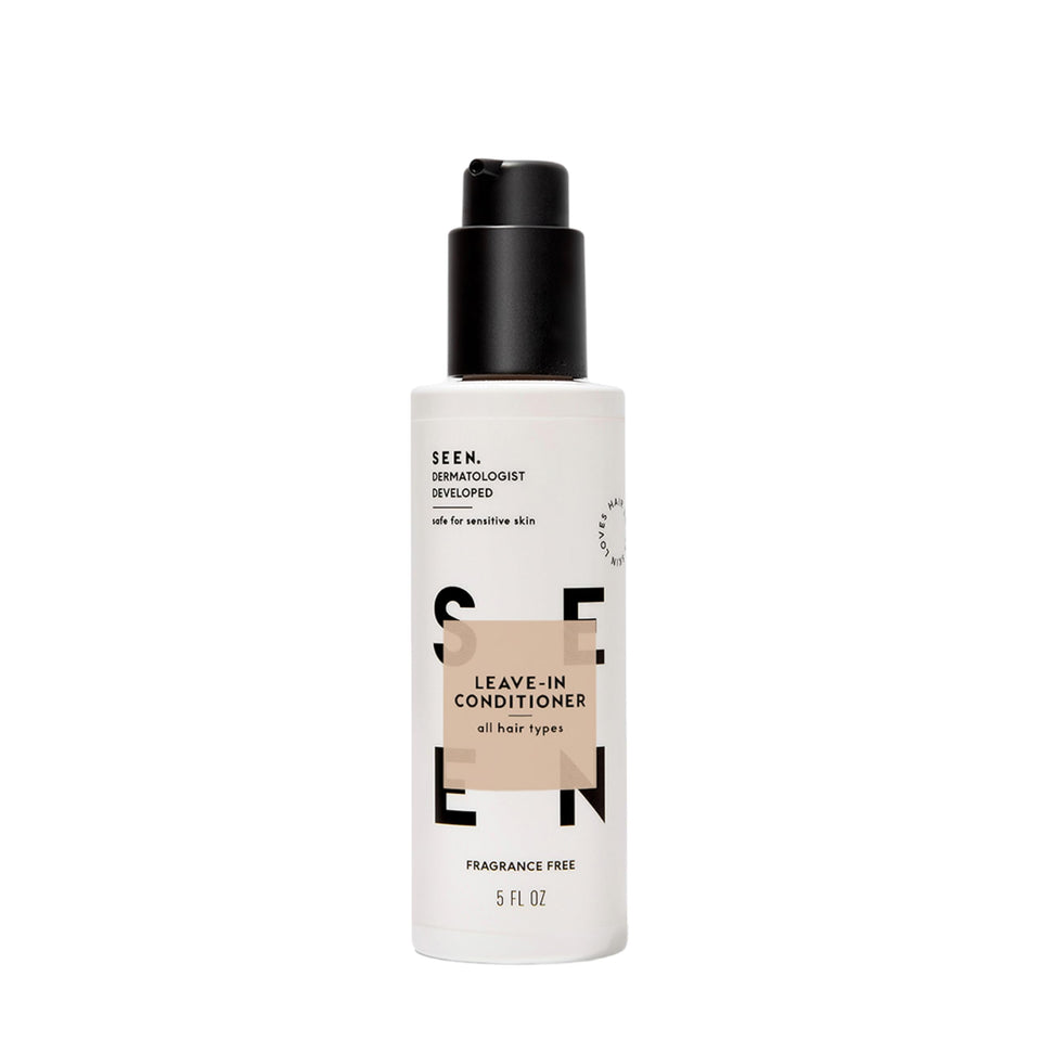 SEEN front packaging bottle showing scent and benefits