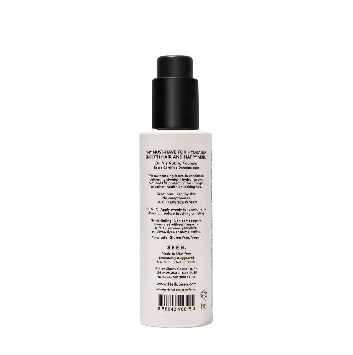SEEN pump dispensing lightweight texture for easy detangling