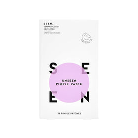 SEEN front packaging showing product name and benefits for clear skin