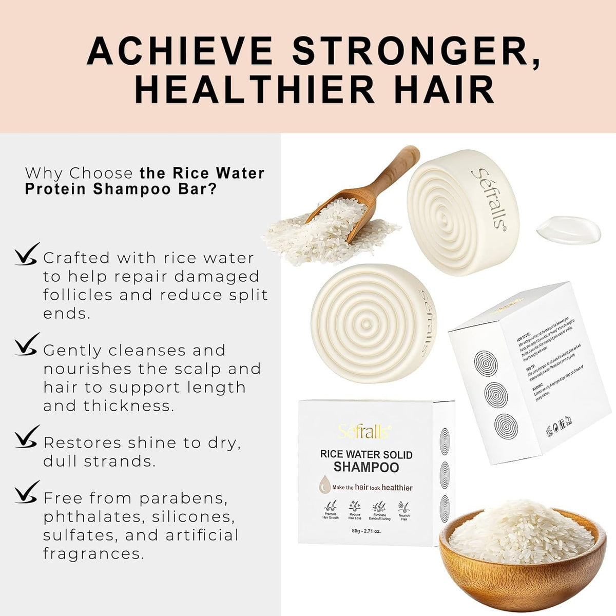 Sefralls lather on wet hair demonstrating rich foam and rinseability