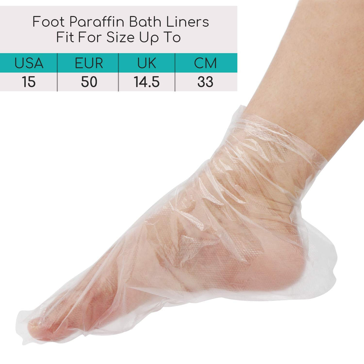 Segbeauty foot cover next to ruler showing large size for wider fit benefit