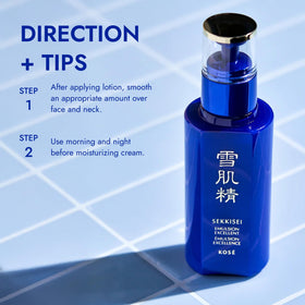 SEKKISEI application on hand demonstrating silky feel and immediate hydration benefit