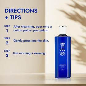 SEKKISEI natural herbs and extracts displayed to show calming benefits