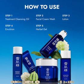 SEKKISEI lotion bottle with dropper to show lightweight hydration delivery