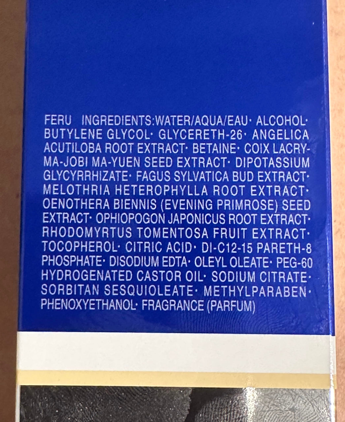 SEKKISEI label close-up showing ingredient clarity and trust benefit