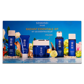 SEKKISEI kit front packaging showing all five products for travel convenience