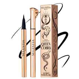 SELESTIA BEAUTY front packaging showing compact eyeliner and branding benefit portability