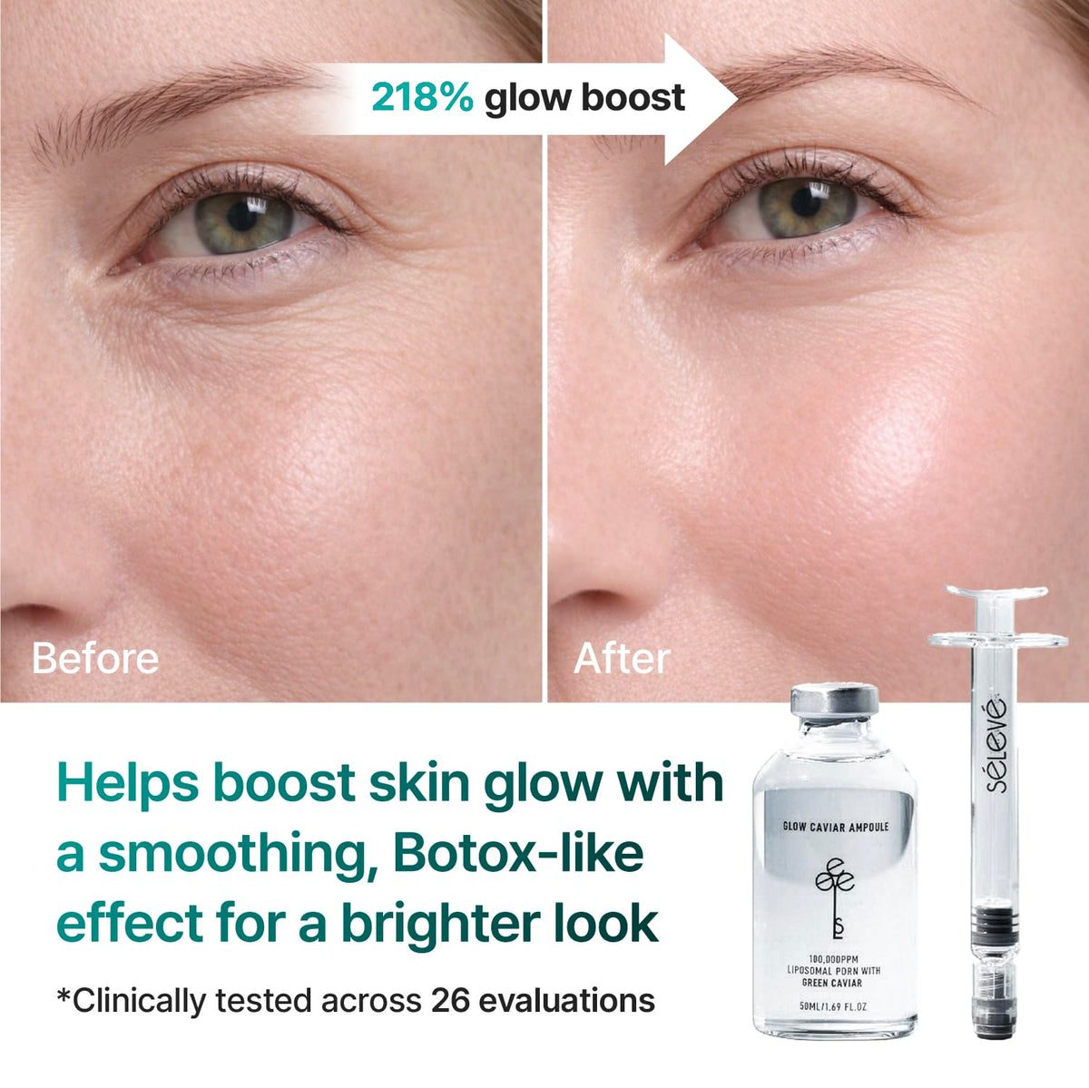 SELEVE Green Caviar extract close-up highlighting marine hydration benefit