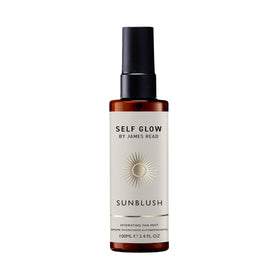 Self Glow by James Read front packaging showing bottle and benefit of gradual glow