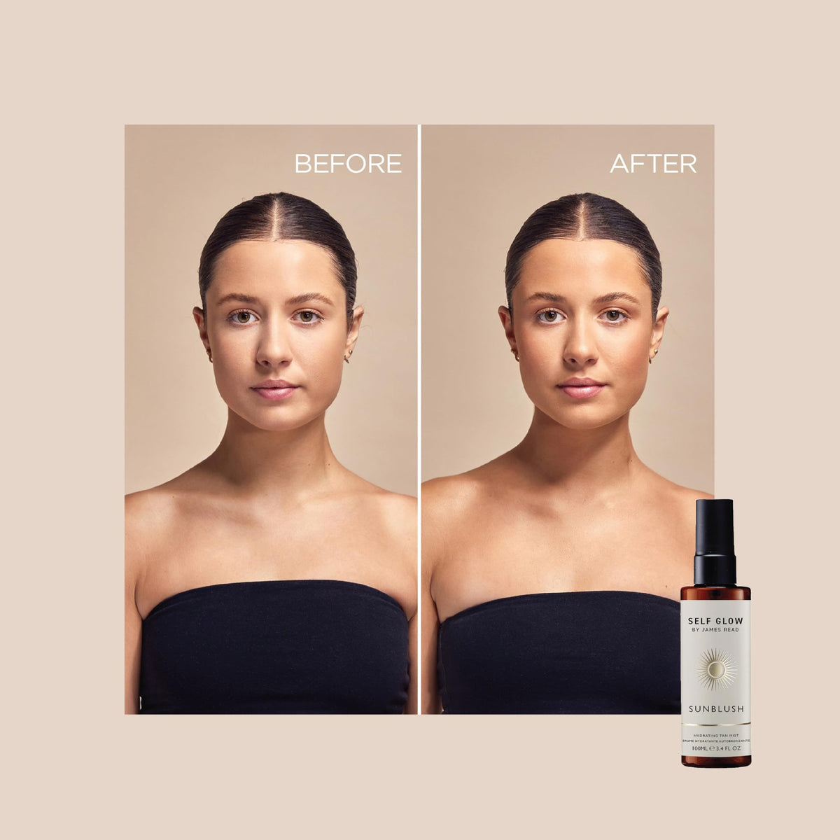 Self Glow by James Read rosewater texture closeup showing hydrating botanical benefit