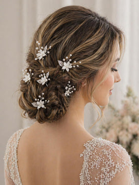 SELFCLOUD close-up of pearl and petal detail highlighting handcrafted texture and shine