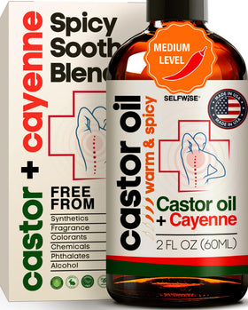 SELFWISE front packaging 2oz bottle showing product and benefit of targeted warmth