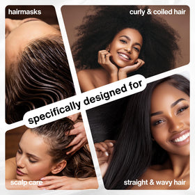 SELFWISE before and after hair lengths showing improved shine