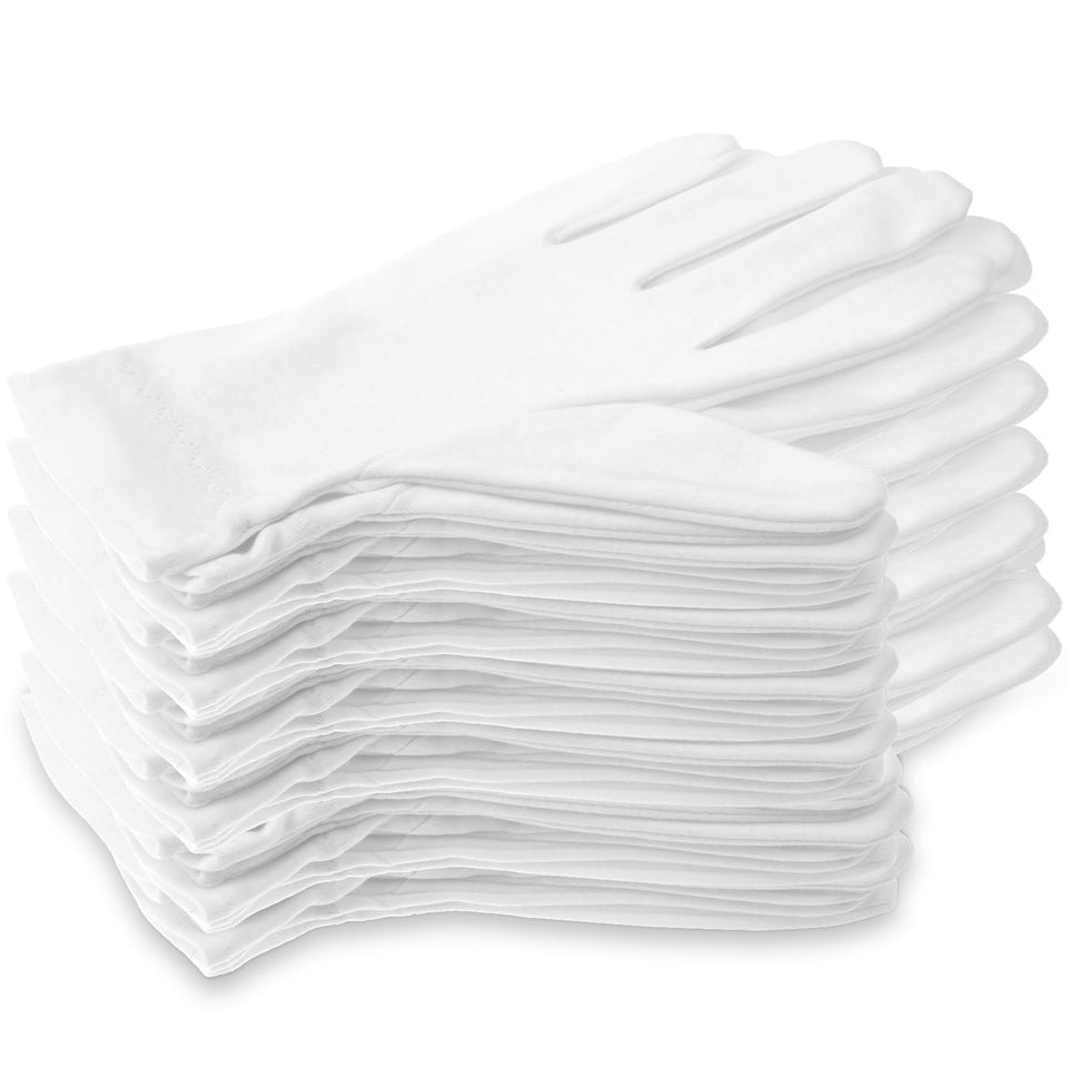 selizo front packaging showing 12 pairs of white gloves for enhanced cream absorption