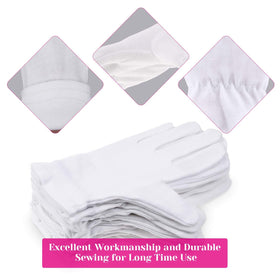 selizo gloves worn while applying cream to retain moisturizer effectively
